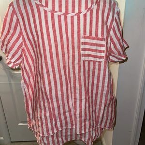 Artisan NY Striped linen shirt